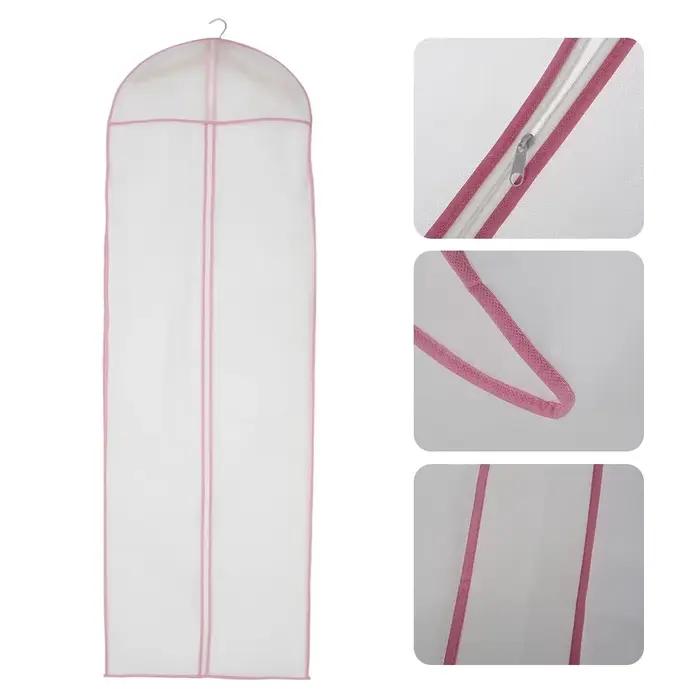 1/2/5 pièces 180cm robe de mariée housse anti-poussière suspendus vêtement de mariée robe vêtements 