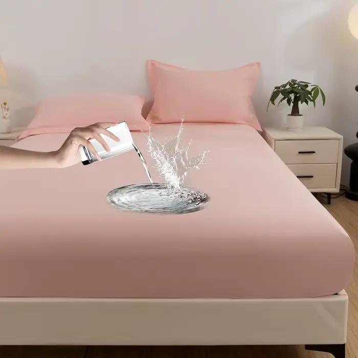 Housse de matelas imperméable, couvre-lit respirant et lavable, sain, antibactérien, Anti-acariens, 