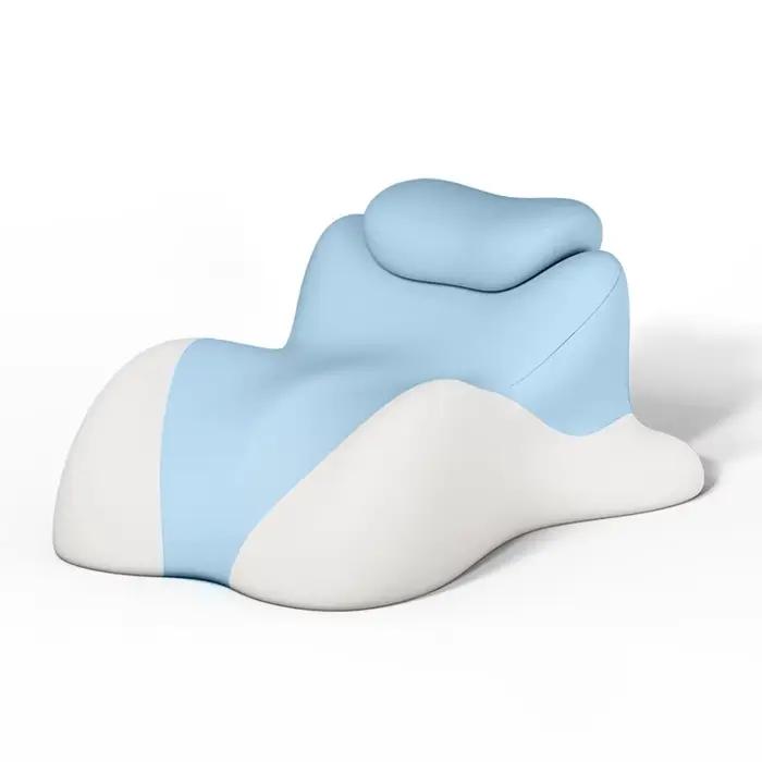 Coussin ergonomique en mousse à mémoire de forme, support 5 zones à 27 degrés pour la lecture au lit