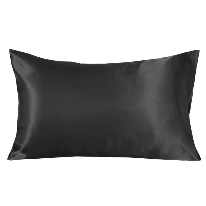 Taie d'Oreiller en Satin Soyeux, Confortable, Décoration de Maison, 100%