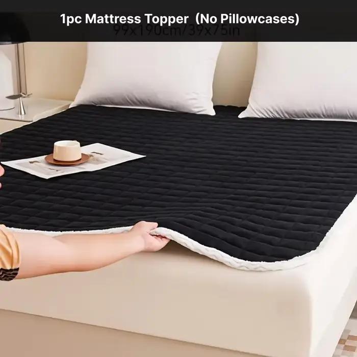 Coussin de matelas en velours de lait, protection de literie douce et respirante, taille Queen, hous