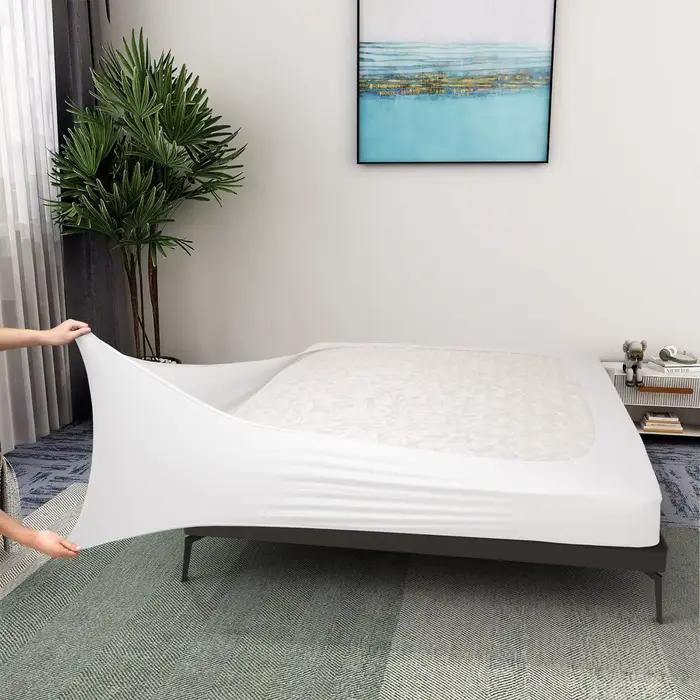 Ingenious Box Spring Cover Jersey, Tricot extra profond, Extensible rond autour, 4 côtés, Jupe de li