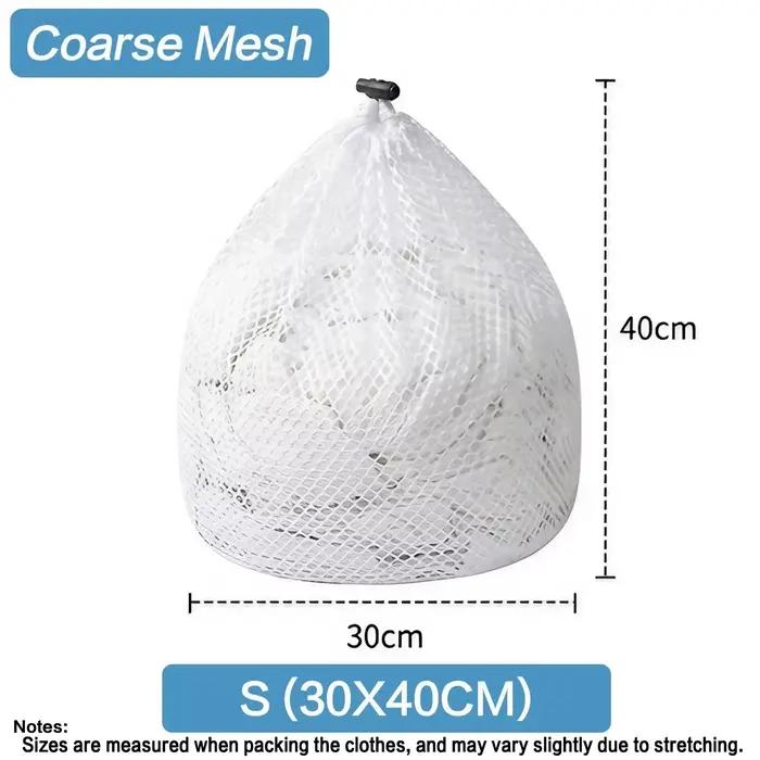 Sac à linge en maille – lavable en machine, pour voyage et linge, avec fermeture à cordon pour chemi