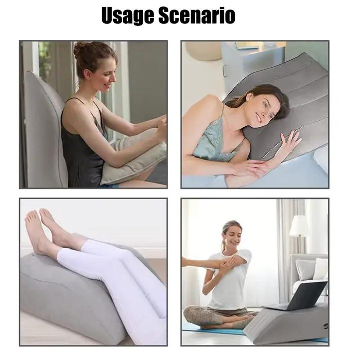 Oreiller gonflable pour les jambes, coussin de genou pour voyage, Camping, sommeil, oreiller de pied