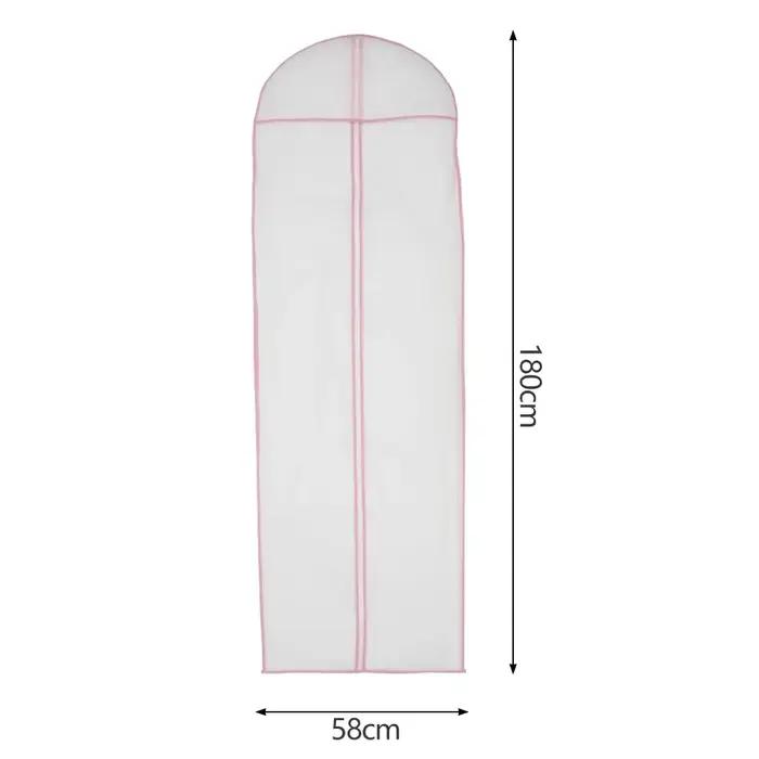 1/2/5 pièces 180cm robe de mariée housse anti-poussière suspendus vêtement de mariée robe vêtements 