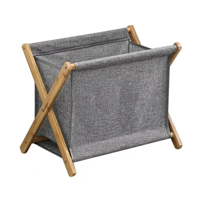 Panier à linge pliable, support en bambou, panier à vêtements japonais à Double poignée, épais, Stab