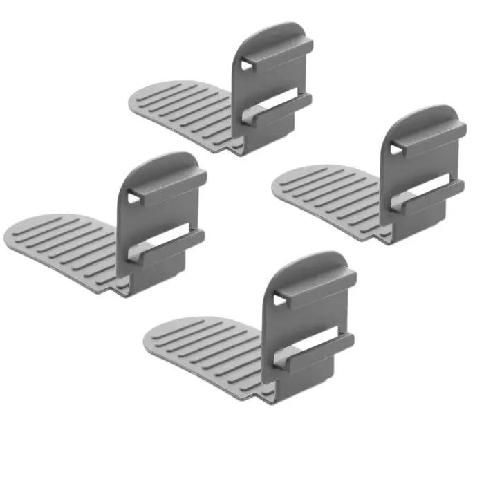 Lot de 4 attaches drap de lit pliables antidérapantes et faciles à installer, clips de fixation régl