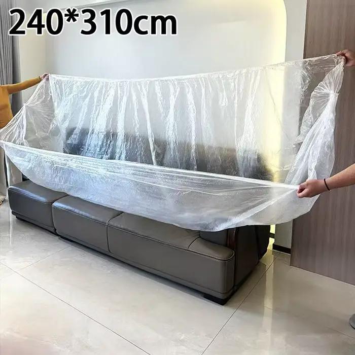 Protège-matelas jetable transparent et imperméable, 40 pièces, drap anti-poussière pour la protectio