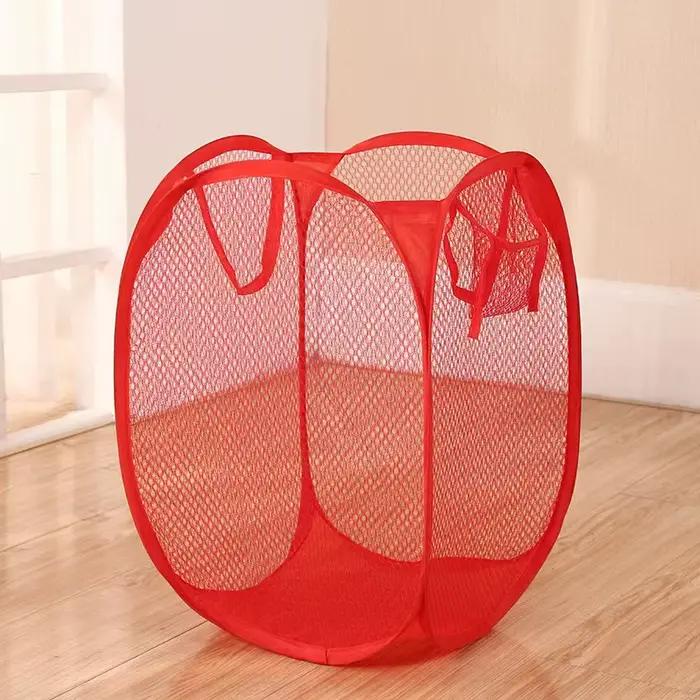 Panier à linge en maille léger et grand format avec poignées - panier de grande capacité pour ranger