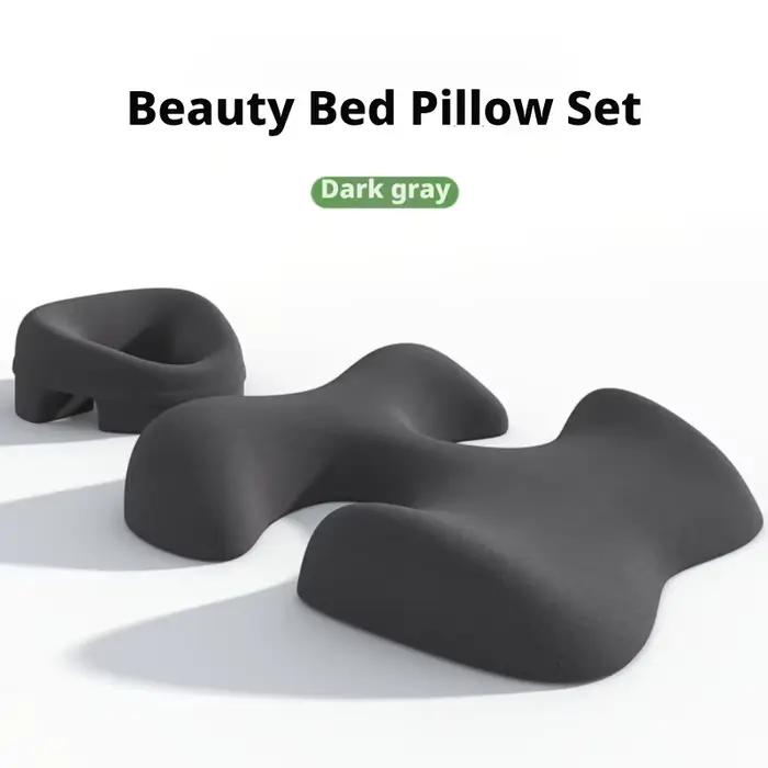 Ensemble d'oreillers pour lit de beauté, surface douce et respectueuse de la peau sans traces de pre