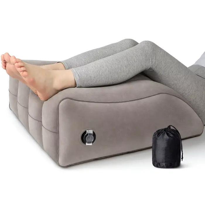 Coussin compensé pour dormir - Coussin gonflable pour l'élevation des jambes, soulagement des gonfle
