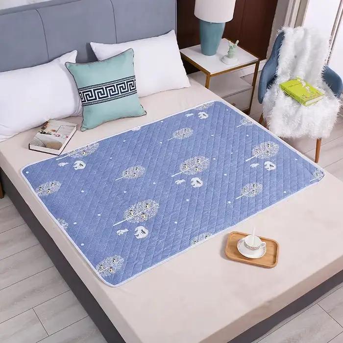 Protège-matelas imperméable et lavable en tissu respirant, motif dessin animé mignon, pour protectio