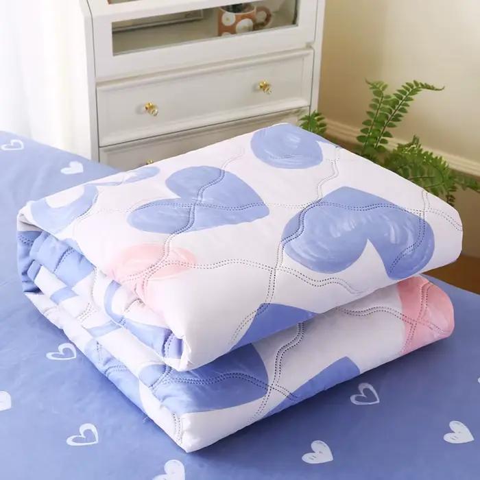 Couette d'été douce et agréable pour la peau, légère et respirante, lavable, pour lit simple ou doub