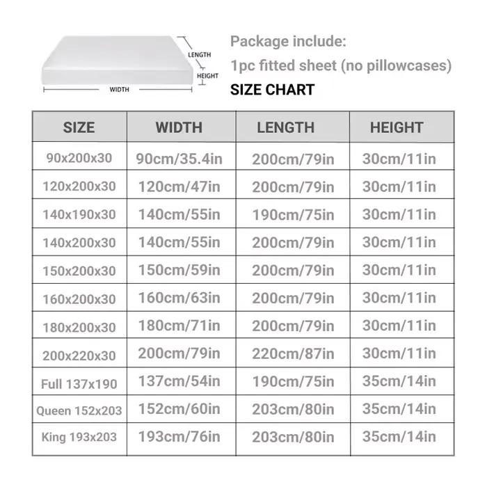 Protège-matelas imperméable gris/blanc, drap-housse de lit simple/double/140/160 multi-taille