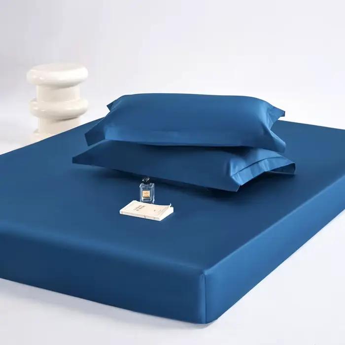 Draps de lit 100% coton égyptien, linge de lit pour la maison, drap-housse 1000 fils avec bande élas