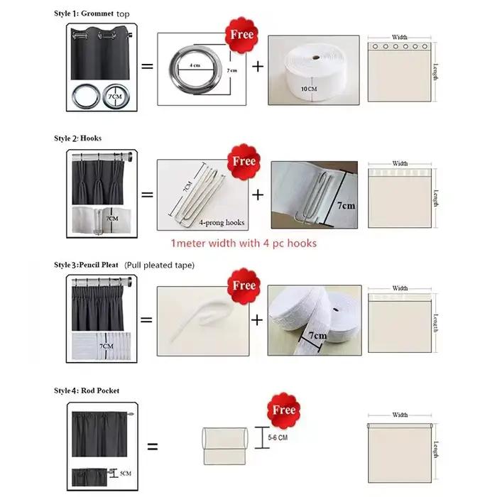 Rideaux transparents en coton et lin, Tulle blanc, pour fenêtre, salon, chambre à coucher, salle à m