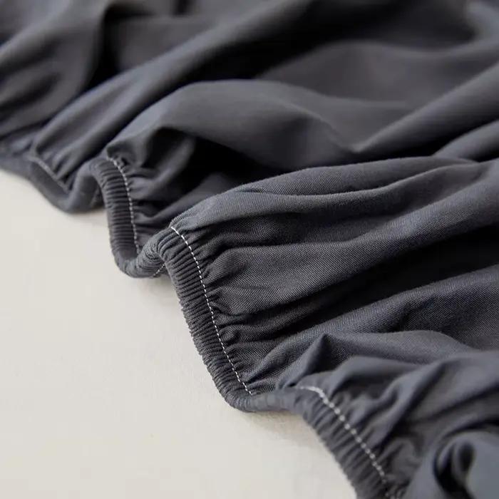 Drap-housse en coton avec bandes élastiques antidérapantes, housses de matelas ajustables pour lit s