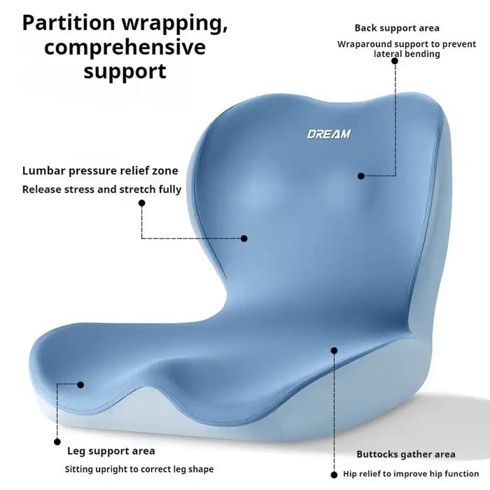 Coussin orthopédique en mousse à mémoire de forme en forme de "L", confortable, Design ergonomique, 