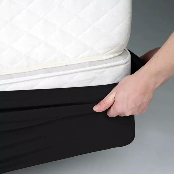 Housse à ressorts pour boîte ingénieuse extra profonde, tricot en jersey extensible, enveloppant aut