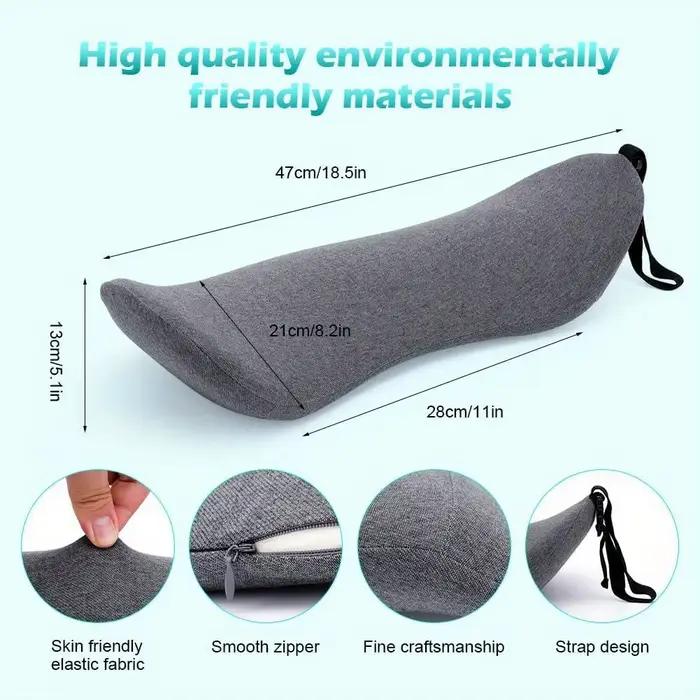 Oreiller lombaire orthopédique en mousse à mémoire de forme, 1 pièce, pour soulager et soutien du ba