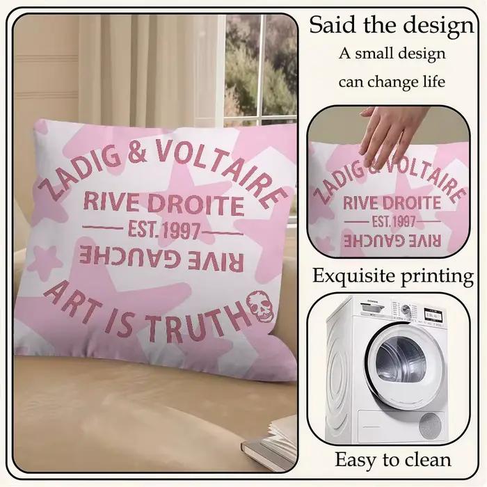 Housses de coussin décoratives pour canapé, motif dessin animé, impression double face, en peluche c