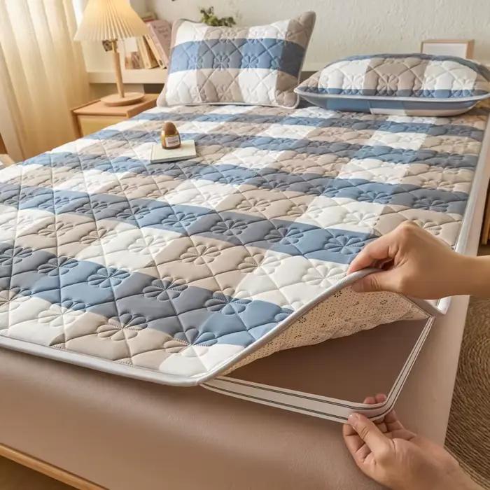 Housse de matelas Protecteur de matelas – Antibactérien et respirant avec 4 sangles d'angle élastiqu