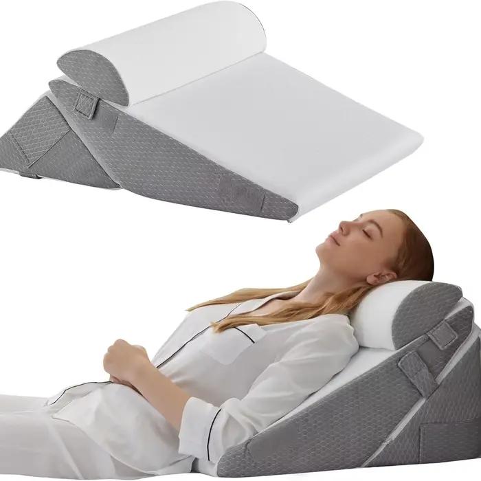 Ensemble de 3 coussins orthopédiques pour le lit, pour dormir, pour après une opération, soulagement