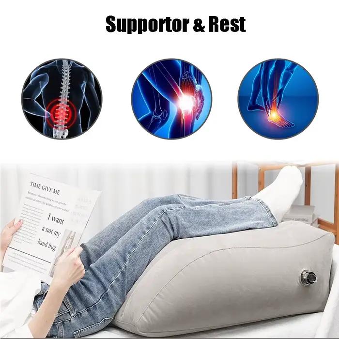 Oreiller gonflable pour les jambes, coussin de genou pour voyage, Camping, sommeil, oreiller de pied