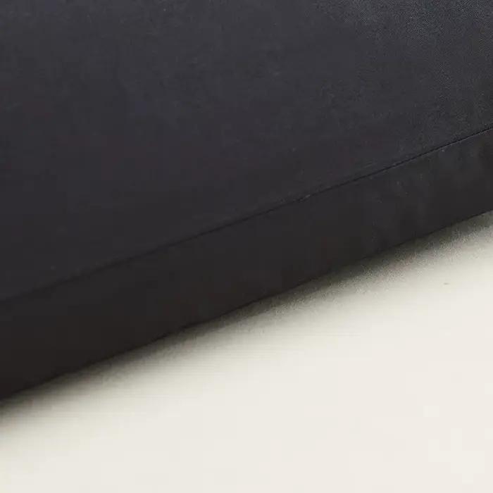 Taie d'oreiller en coton couleur unie, taie d'oreiller noire, enveloppe personnalisée, 40x60 40x70 5