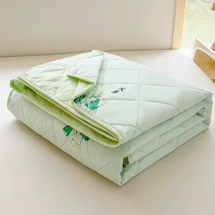 Couette d'été respirante matelassée, légère et rafraîchissante, sensation nuageuse, pour lit simple 