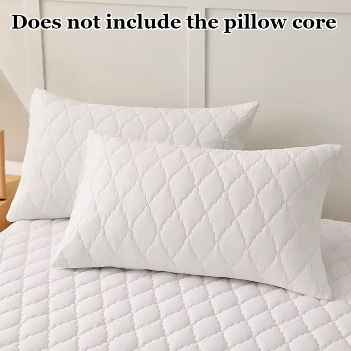 Protège-oreiller matelassé imperméable, lot de 2, différentes tailles, antibactérien, lavable en mac