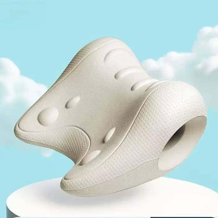 1 pièce : Coussin de relaxation et d'alignement cervical en EVA en forme de C, Dispositif de tractio
