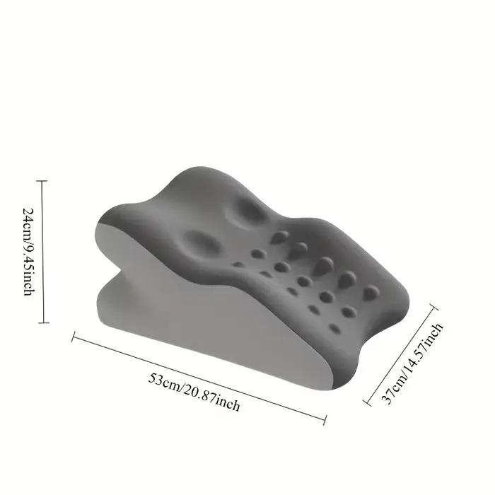 Oreiller Ergonomique Multifonctionnel pour Dormir sur le Côté, Soutien Cervical et Lombaire, Housse 
