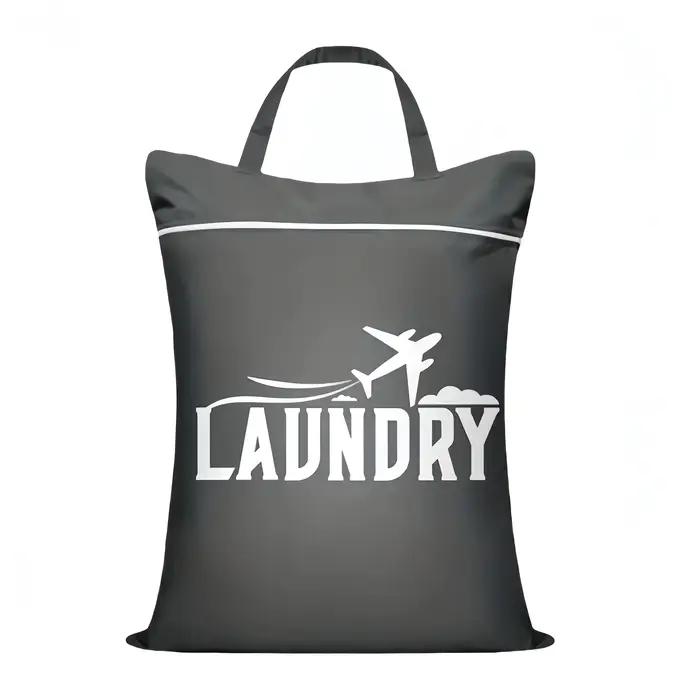 Sac à linge de voyage avec poignée, idéal pour nettoyer les vêtements sales, sac pour maillots de ba