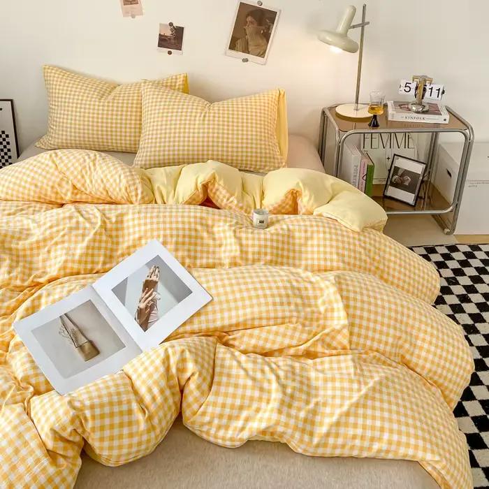 Housse de couette respectueuse de la peau, housses de couette de Style écossais, housse de lit Double face, Wojельное белье, housses de couette pour la maison (sans taie d'oreiller)