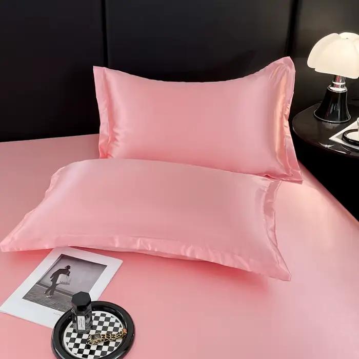 Lot de 3 ou 1 drap de lit en satin de luxe