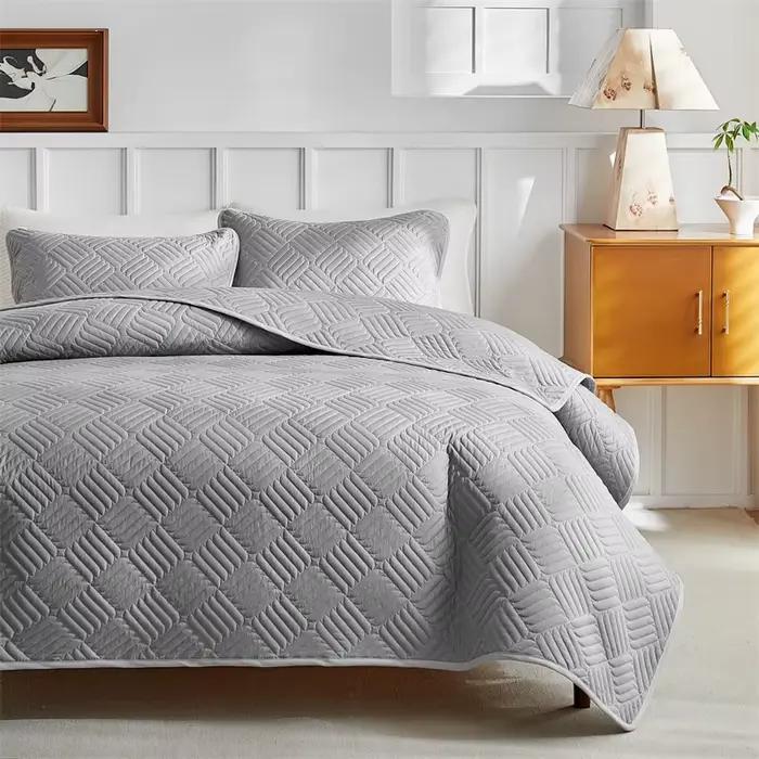 Ensemble de couvre-lit matelassé