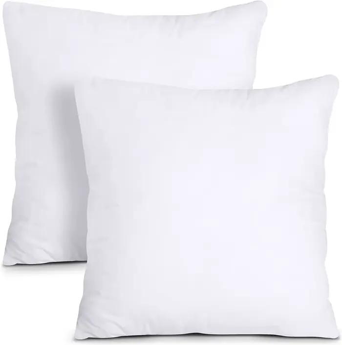 45x45 cm coussin insérer Premium coton doux Euro carré décoratif oreiller noyau ensemble pour lit canapé