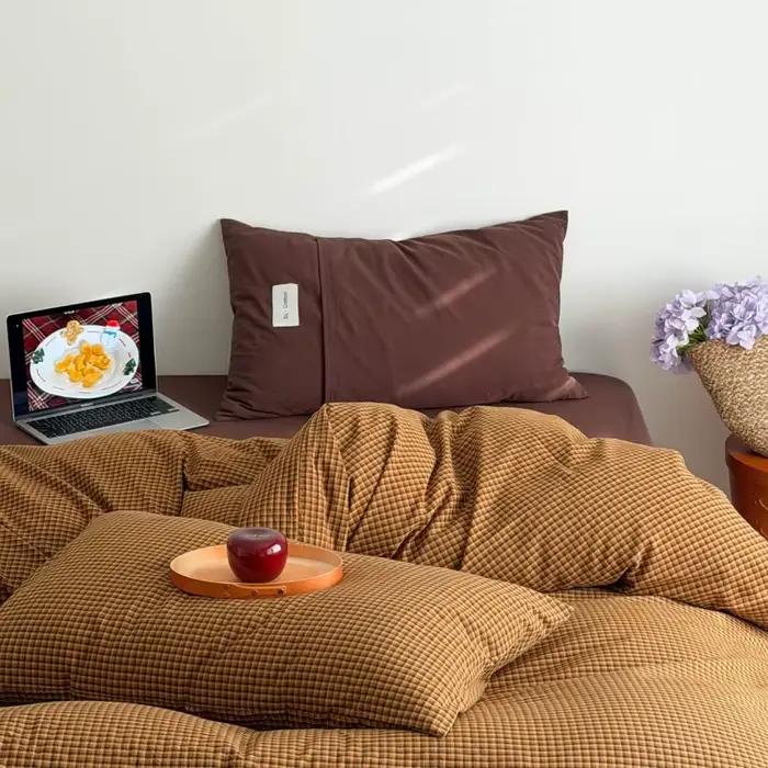 Ensemble de housse de couette en coton 100% 3 pièces