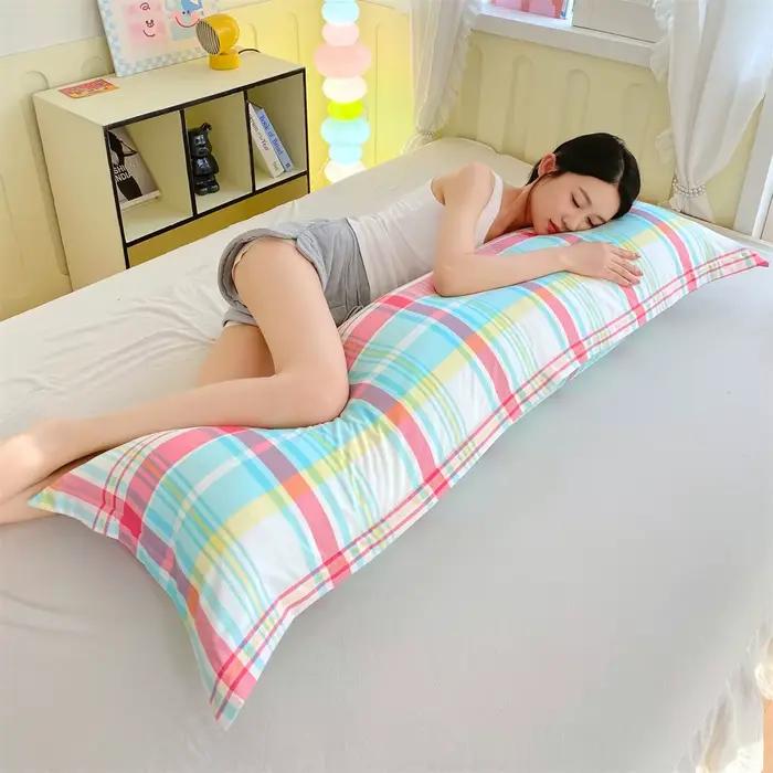 Taie d'oreiller longue en Polyester doux pour Couple