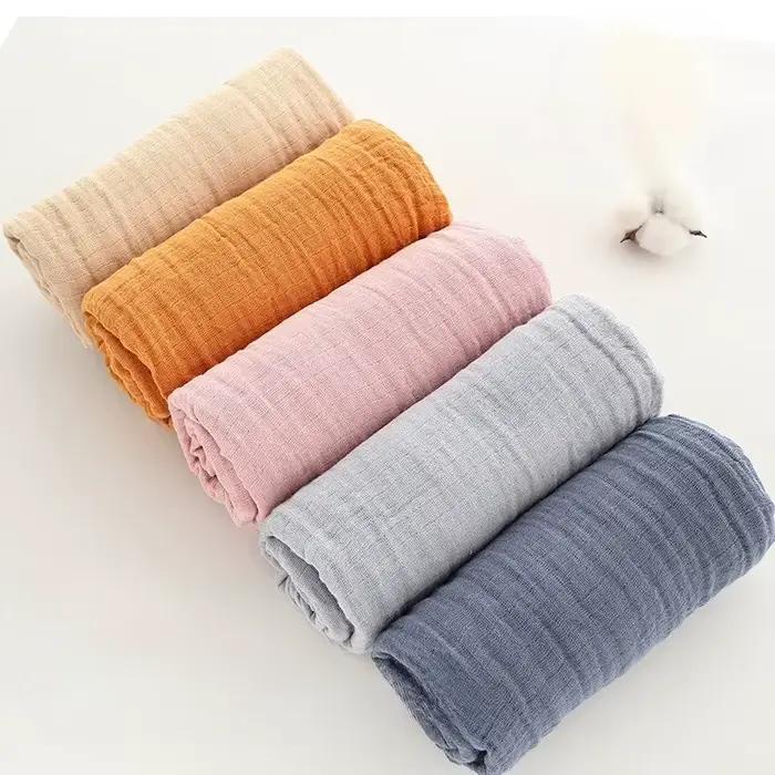 Couverture d'emmaillotage en coton pour bébé