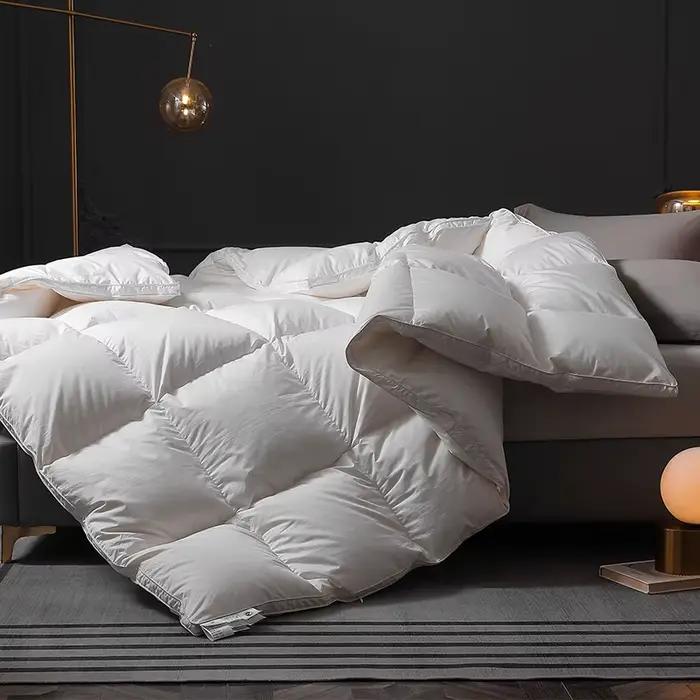 Courtepointes luxueuses en duvet d'oie véritable