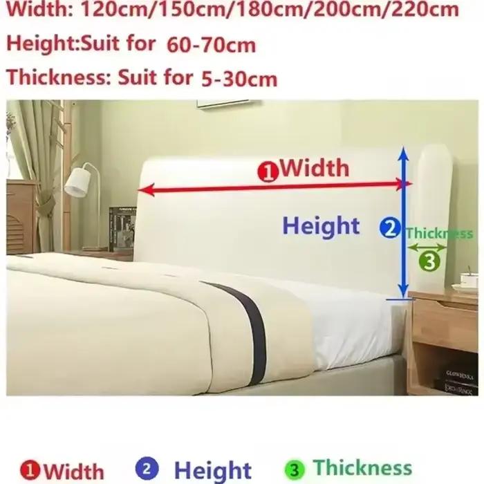 Housse de tête de lit en velours Super doux