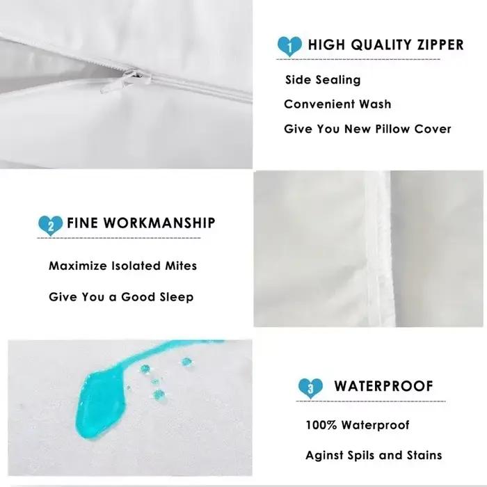 Juste de coussin imperméable lisse