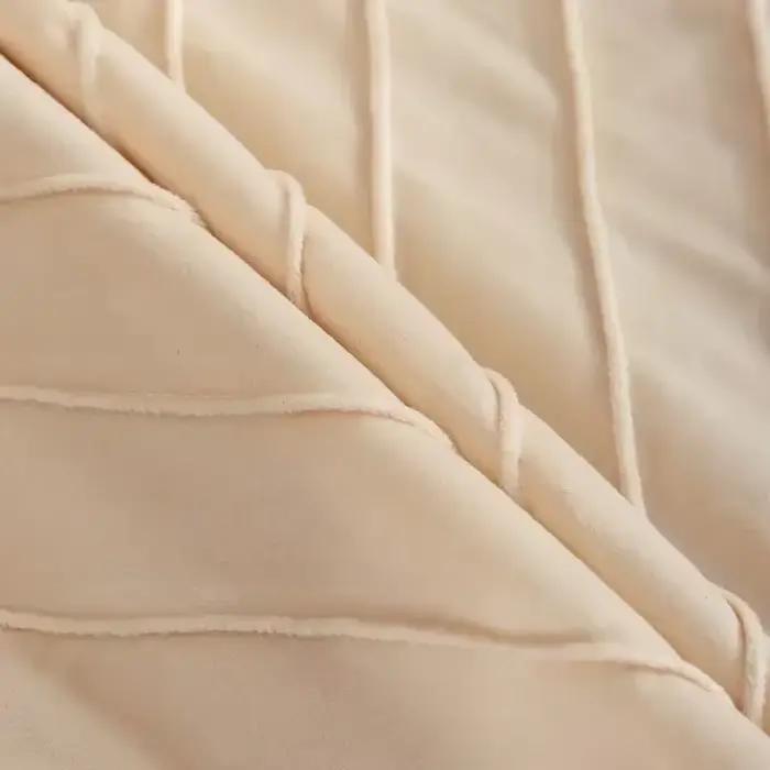 Housses de coussin en velours avec cuir doré