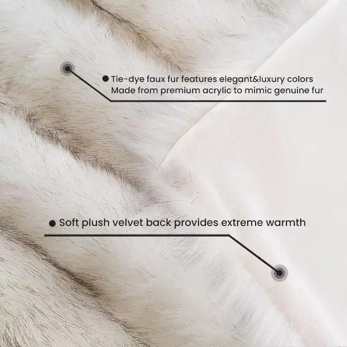 Battilo fausse fourrure couverture Plaid jeter pour canapé luxe