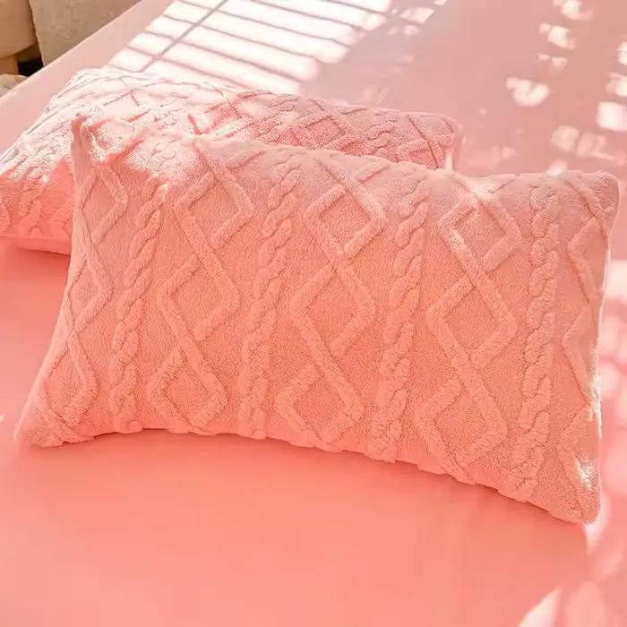 1 ou 2 pièces Housse de coussin rectangulaire en velours taffetas 48x74cm