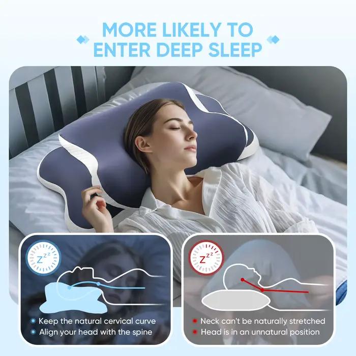 Oreiller cervical en mousse à mémoire de forme