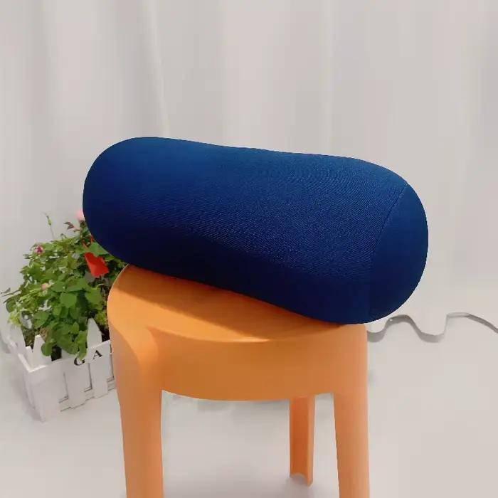 Oreiller cylindrique en rouleau de micro-perles de particules de mousse intégrées