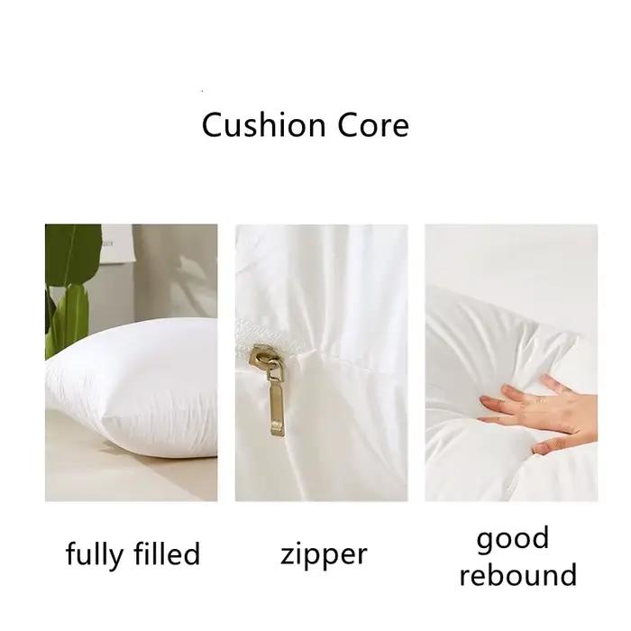 Coussin carré blanc doux 35x35cm